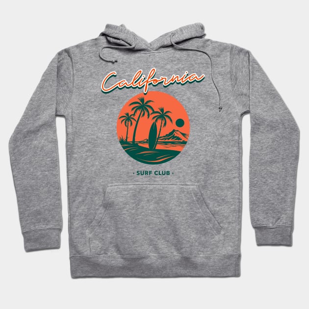 California Surf Club Hoodie by Tip Top Tee's